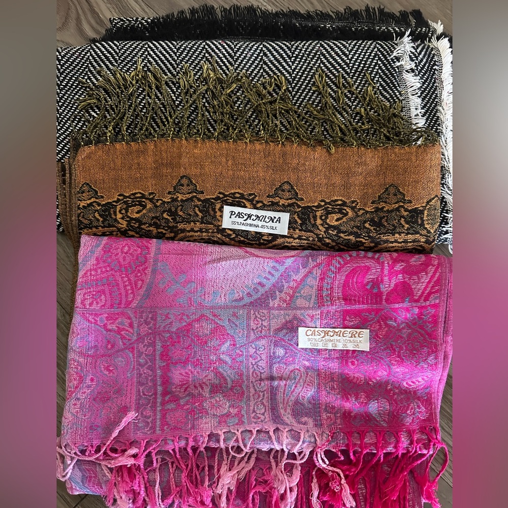 Bundle of 3 Stylish Pashmina